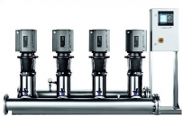 установка Grundfos Hydro MPC-E с четырьмя насосами